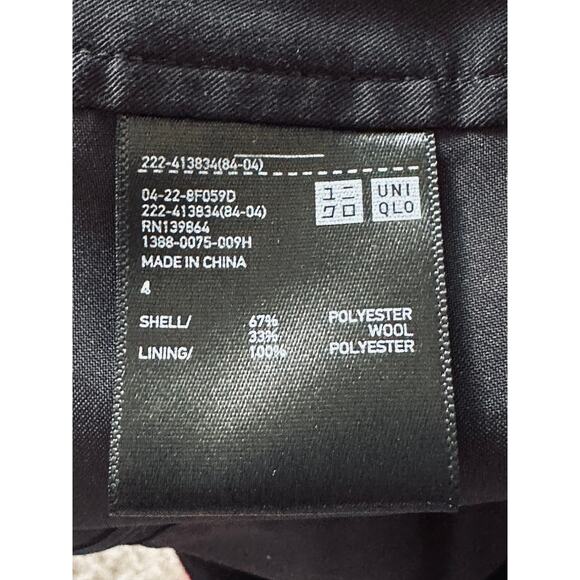 Uniqlo Buffalo  Plaid Mini Skirt Wool Blend Size 6 Pockets Fall Staple - Picture 3 of 6